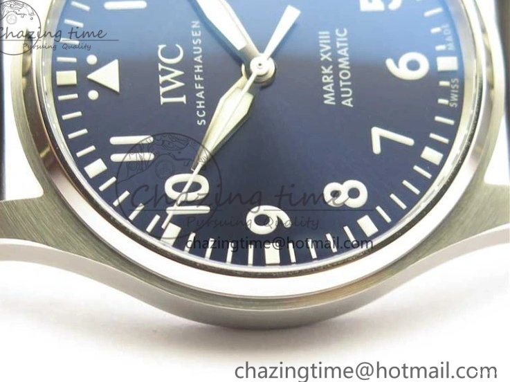 MIROTIME 0406 MARK XVIII Le Petit Prince IW327004 SS FKF 1:1 Best Edition Blue Dial On Brown Leather Strap Trendsetting 7117